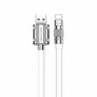 WK WDC-186 Qjie Series 6A USB to 8 Pin Ultra-fast Charging Data Cable, Length: 1m (White) - 1