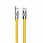 WK WDC-187 Qjie Series 20W USB-C/Type-C to 8 Pin Fast Charge Data Cable, Length: 1m(Yellow) - 1