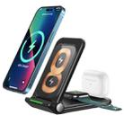 N68-2 3-in-1 Multifunctional Smartphone Earphone Wireless Charging Stand with Apple Watch Charger (Black) - 1