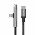 ROCK RCB0811 M3 20W USB-C/Type-C to 8 Pin Zinc Alloy Fast Charging Mobile Game Data Cable, Length: 1m - 1