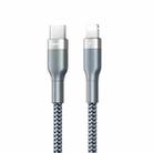 REMAX RC-009i 1m 2.22A USB-C / Type-C to 8 Pin 20W PD Fast Charging Data Cable(Silver) - 1