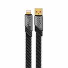 WK WDC-190i Mech Series 2.4A USB to 8 Pin Fast Charge Data Cable, Length: 1m(Tarnish) - 1