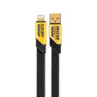 WK WDC-190i Mech Series 2.4A USB to 8 Pin Fast Charge Data Cable, Length: 1m(Yellow) - 1