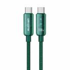 WK WDC-193 Pioneer Series 100W USB-C/Type-C to USB-C/Type-C Fast Charging Data Cable, Length: 1m(Green) - 1