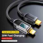 JOYROOM S-CL020A4 20W USB-C / Type-C to 8 Pin Digital Display Fast Charging Data Cable, Cable Length:1.2m - 2