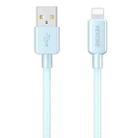 WEKOME WDC-03 Tidal Energy Series 2.4A USB to 8 Pin Braided Data Cable, Length: 1m (Blue) - 1