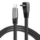 F244 27W USB-C/Type-C to 8 Pin Elbow Fast Charging Data Cable, Length: 1.2m - 1