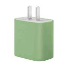 For Apple 20W Charger Mobile Phone Charging Silicone Protective Case (Green) - 1