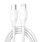 WIWU Pioneer Series Wi-C002 PD30W USB-C / Type-C to 8 Pin Fast Charging Data Cable, Length: 1m (White) - 1