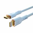 WIWU Vitality Series WI-C018 PD27W USB-C / Type-C to 8 Pin Fast Charging Data Cable, Length: 1.2m (Blue) - 1