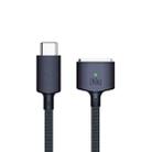 140W USB-C / Type-C to MagSafe 3 Nylon Braided Magnetic Charging Cable, Length: 2m (Blue) - 1