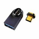 10 Gbps USB Female to Type-C Male Magnetic Magnetic Medium Elbow Charging Adapter - 1