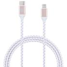 MOMAX 1.2m 3A Type-C / USB-C to 8 Pin PD Braided Fast Charging Cable for iPhone, iPad(Champagne Gold) - 1