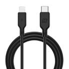 MOMAX 1.2m 3A Type-C / USB-C to 8 Pin PD Fast Charging Cable for iPhone, iPad(Black) - 1
