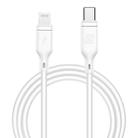 MOMAX 1.2m 3A Type-C / USB-C to 8 Pin PD Fast Charging Cable for iPhone, iPad(White) - 1