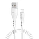Yesido CA26 2.4A USB to Micro USB Charging Cable, Length: 1m(White) - 1
