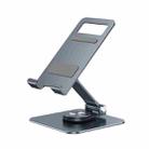 R-JUST HZ24 Aluminum Alloy Rotary Folding Mobile Phone Tablet Holder(Dark Gray) - 1