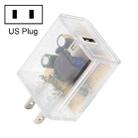 2A USB Transparent Charger, Specification: US Plug - 1
