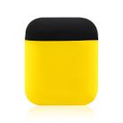 Portable Split Wireless Bluetooth Earphone Two-color Silicone Protective Box Anti-lost Dropproof Storage Bag for Apple AirPods 1 / 2(Black) - 1