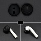 2 PCS Earphone Silicone Ear Caps Earpads for Apple AirPods / EarPods(Black) - 1