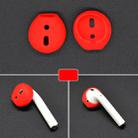 2 PCS Earphone Silicone Ear Caps Earpads for Apple AirPods / EarPods(Red) - 1