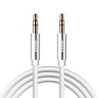IVON CA55 3.5mm Male to Male AUX Audio Cable, Cable Length: 1m(White) - 1