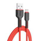 IVON CA67 5V 2.4A USB to Micro USB Flash Charge Data Cable, Cable Length: 1m(Red) - 1