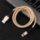 IVON CA89 2.1A USB to USB-C / Type-C Braid Fast Charge Data Cable, Cable Length: 1m (Gold) - 1