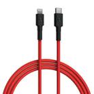 Original Xiaomi Youpin ZMI AL873K PD 20W USB-C / Type-C to 8 Pin MFI Certification Braided Data Cable, Cable Length: 1m(Red) - 1