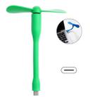USB-C / Type-C Bendable Mini Strong Wind Long Handle Small Fan, For Galaxy S8,Huawei P10 Plus / P9 and Other Type-C Socket phones(Green) - 1