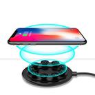 Basix C1 10W Sucker Round Metal Fast Charging Wireless Charger (Black) - 1