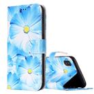 For iPhone X / XS Orchid Pattern Horizontal Flip Leather Case with Holder & Card Slots & Wallet - 1