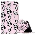 For iPhone X / XS Embossed Panda Pattern Horizontal Flip Leather Case with Holder & Card Slots & Wallet & Photo Frame - 1