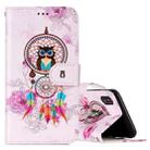 For iPhone X / XS Colorful Dream Catcher Owl Pattern Horizontal Flip Leather Case with Holder & Card Slots & Wallet & Photo Frame - 1