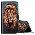 For iPhone X / XS Embossed Lion Pattern Horizontal Flip Leather Case with Holder & Card Slots & Wallet & Photo Frame - 1