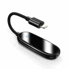 BK-325 2 in 1 8 Pin Male to 8 Pin Charging + 3.5mm Audio Female Earphone Adapter (Black) - 1