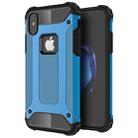 For   iPhone X / XS    Magic Armor TPU + PC Combination Case(Blue) - 1