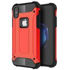 For iPhone X / XS Magic Armor TPU + PC Combination Case(Red) - 1