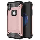 For iPhone X / XS Magic Armor TPU + PC Combination Case(Rose Gold) - 1