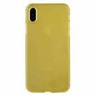 For iPhone X / XS PP Protective Back Cover Case  (Yellow) - 1