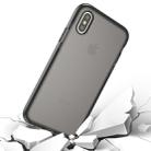 For iPhone X / XS Fashion Transparent Texture Anti-collision TPU Protective Case (Black) - 1