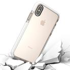 For iPhone X / XS Fashion Transparent Texture Anti-collision TPU Protective Case (Transparent) - 1