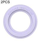 2 PCS NILLKIN Portable PU Leather Magnetic Ring Sticker (Purple) - 1