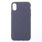 For   iPhone X / XS    Frosted Solid Color Protective Back Cover Case(Grey) - 1