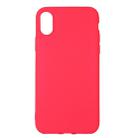 For   iPhone X / XS    Frosted Solid Color  Protective Back Cover Case(Red) - 1
