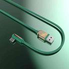 Original Xiaomi Youpin MIIIW MWPY03 3A Max USB to USB-C / Type-C QC3.0 Elbow Data Sync Charging Cable AC150, Length: 1.5m(Green) - 1