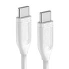 Original Xiaomi Youpin MIIIW MWQE01 60W 3A Max Output USB-C / Type-C to Type-C Data Sync Charging Cable CC120, Length: 1.2m(White) - 1