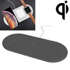 OJD-48 3 in 1 Quick Wireless Charger for iPhone, Apple Watch, AirPods(Black) - 1