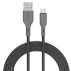 IVON CA78 2.4A 8 Pin Fast Charging Data Cable, Length: 1m (Black) - 1