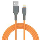 IVON CA78 2.4A 8 Pin Fast Charging Data Cable, Length: 1m (Orange) - 1